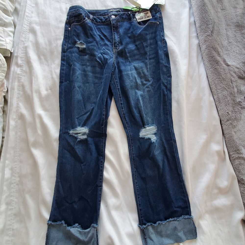 Straight leg jeans